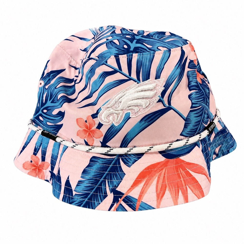 Philadelphia Eagles ’47 Tropical Floral Bucket Hat Pink NFL One Size NEW NWT